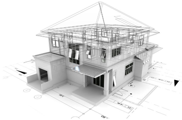 戸建ての模型図